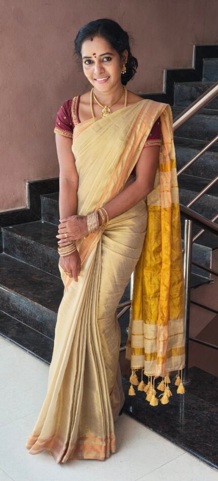 Khadi Tissue Saree