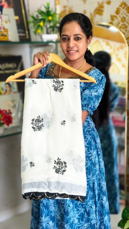 Shifan Embroidery Saree